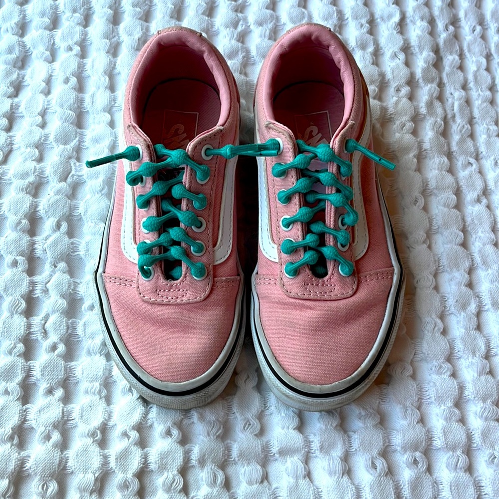 Vans pink shoes. Size 12 with no tie laces included.